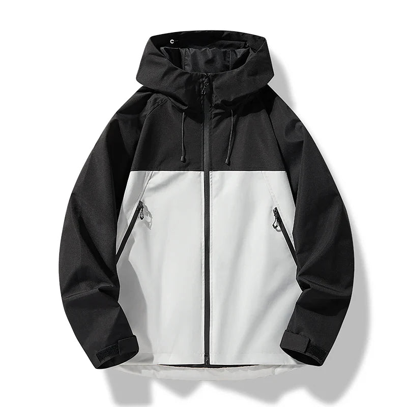 Veste Imperméable Homme Ventée avec Capuche