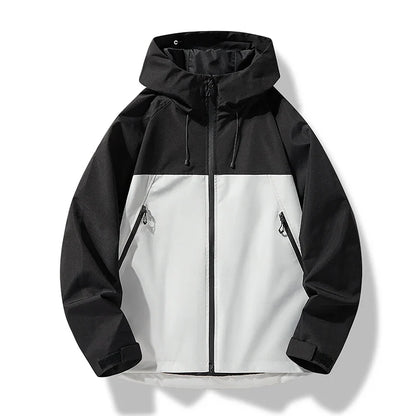 Veste Imperméable Homme Ventée avec Capuche