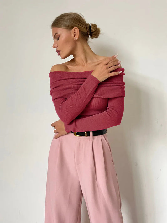 Robe Soirée Décolleté Profond à Manches Longues - PanierRoyale