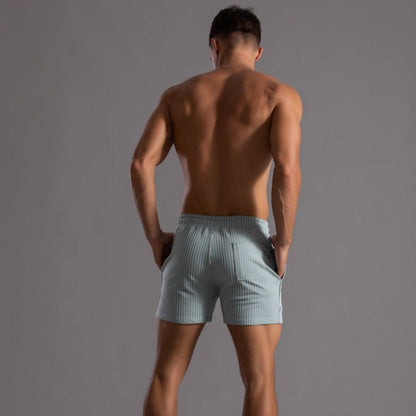 Shorts rayés homme confortable et léger