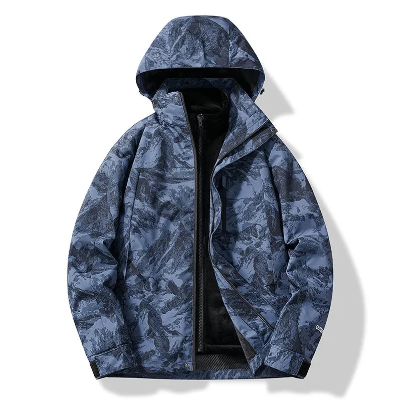 Doudoune Hiver Homme avec Capuche Chaude et Imperméable