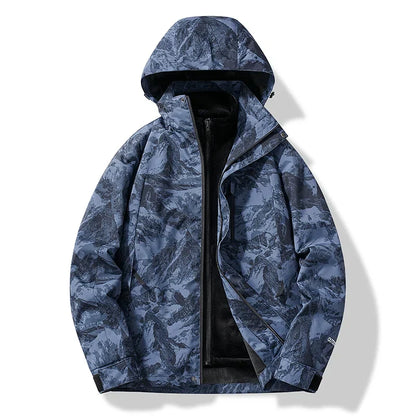 Doudoune Hiver Homme avec Capuche Chaude et Imperméable
