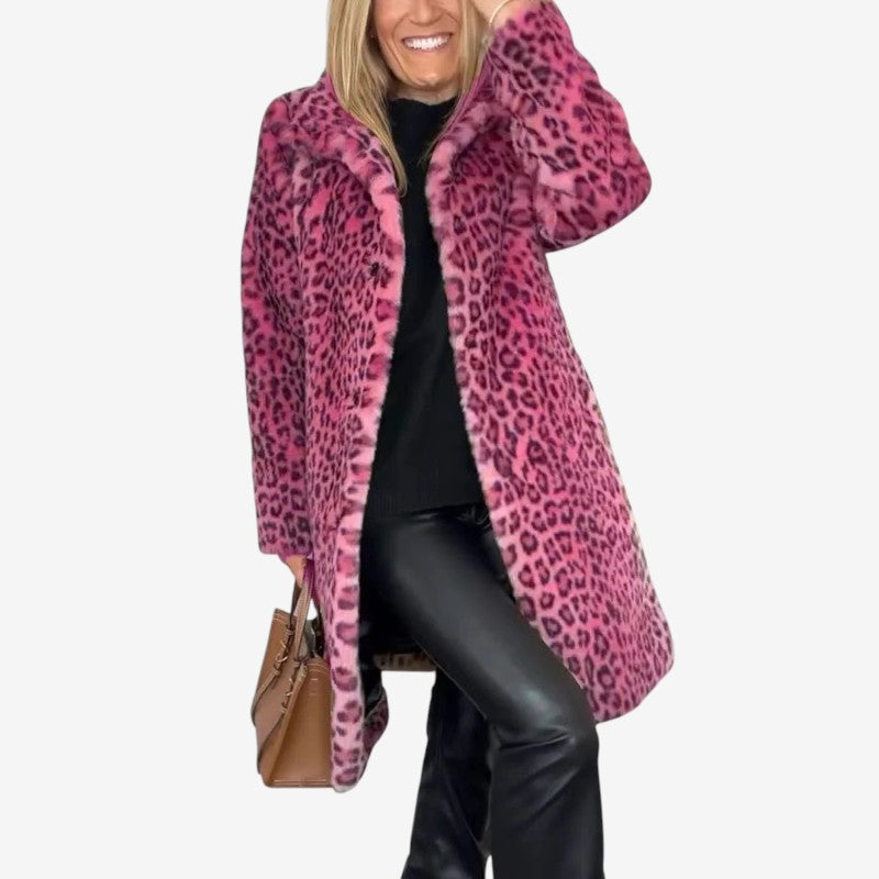 Manteau Femme Long Manches avec Col Montant et Capuchon