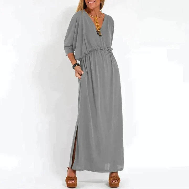 Robe Longue Femme Noir Élégante et Chic - PanierRoyale