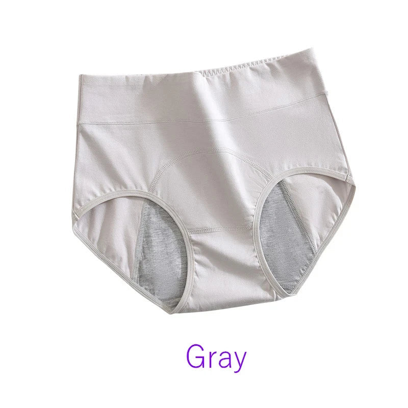 Culotte Menstruelle Femme Coton Taille Haute Anti-fuite Durable