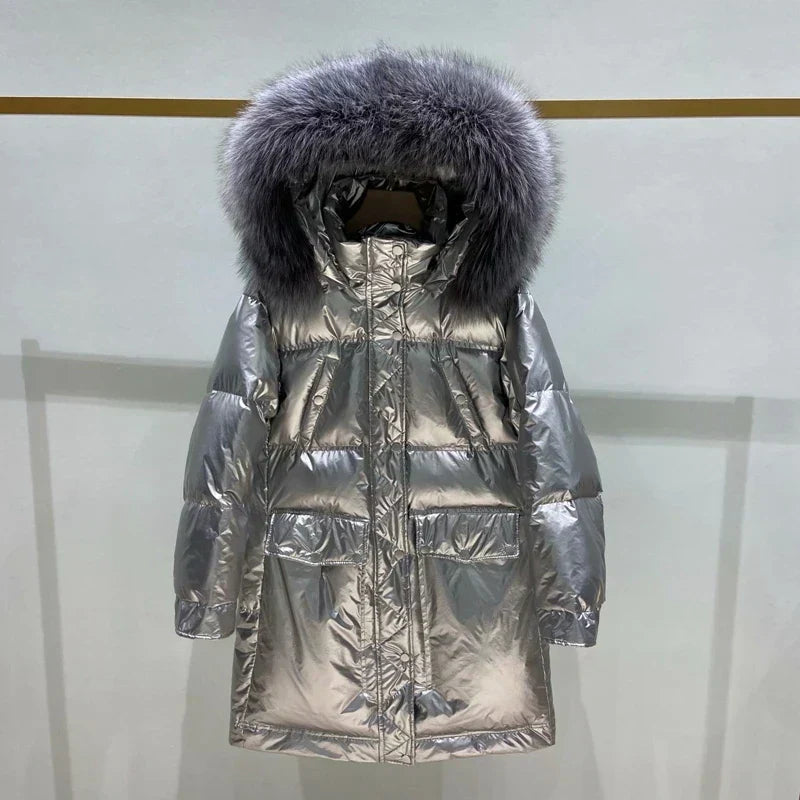 Parka Femme Hiver avec Capuche et Doublure Chaude