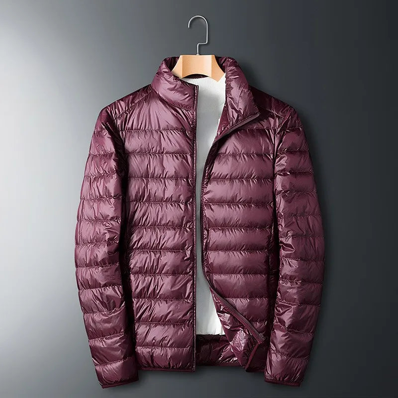 Doudoune Homme Légère Thermique Col Montant Zippée - PanierRoyale