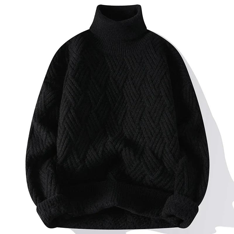 Pull Homme Élégant à Motif Texturé