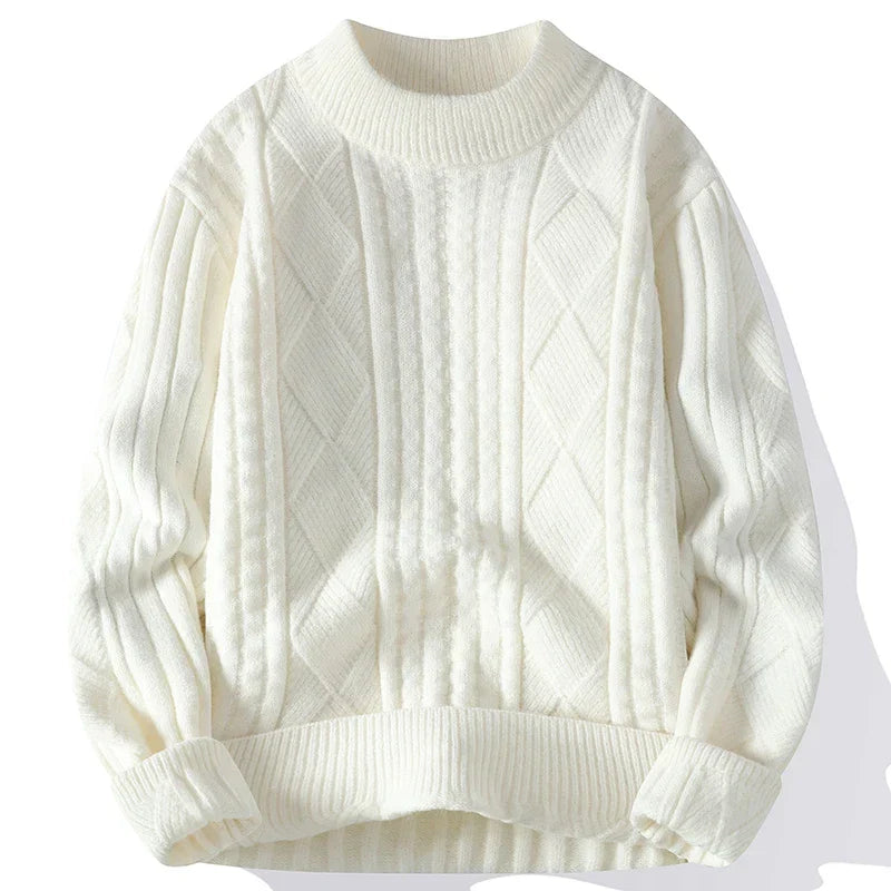 Pull Homme Luxe à Carreaux Diamant