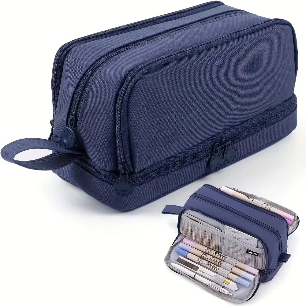 Trousse Scolaire Grande Capacité Compartiments Multiples Unisexe