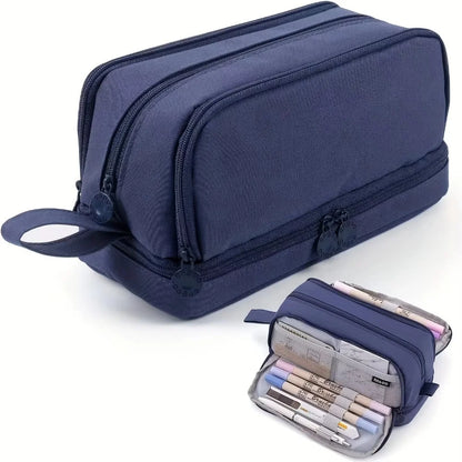 Trousse Scolaire Grande Capacité Compartiments Multiples Unisexe