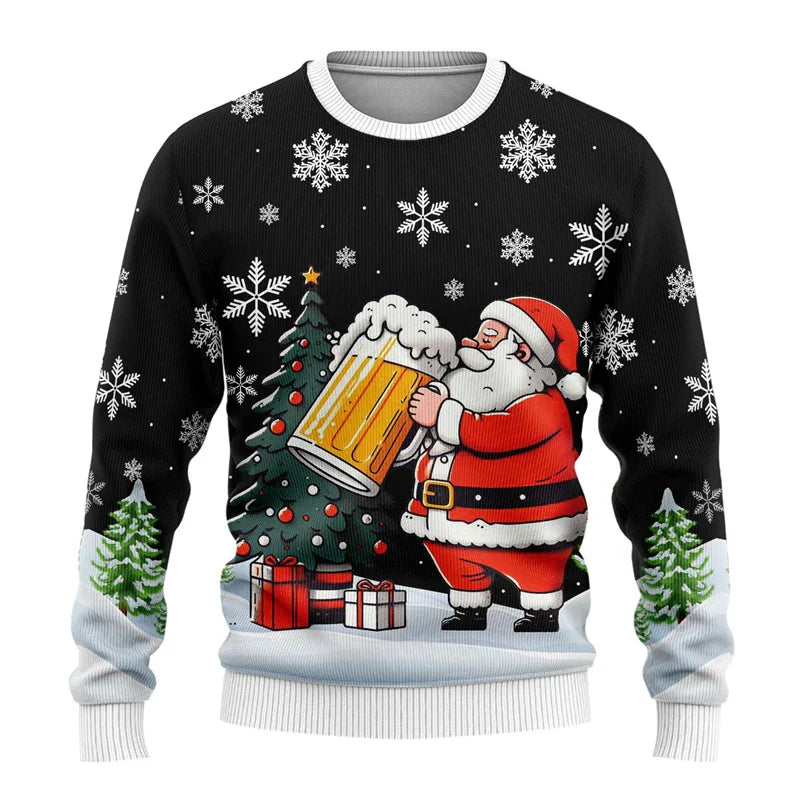 Pull de Noël Homme Drôle et Amusant pour Fête