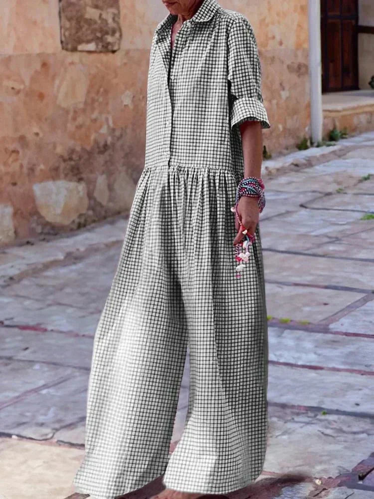 Robe à carreaux Chic et Féminine pour Femme