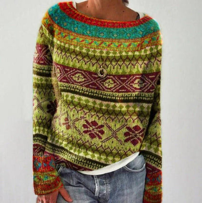 Pull Femme Hiver Noël Motif Nordique