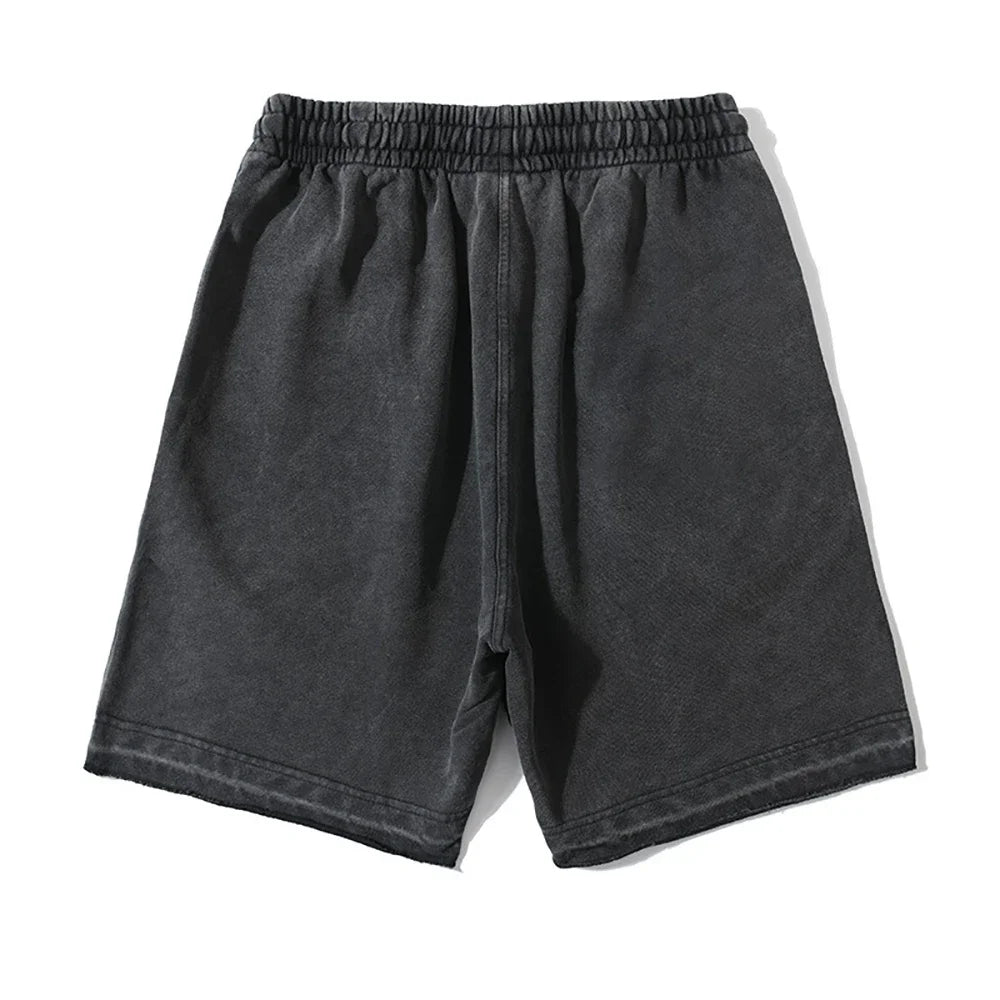 Shorts en coton délavés pour homme