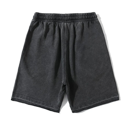 Shorts en coton délavés pour homme