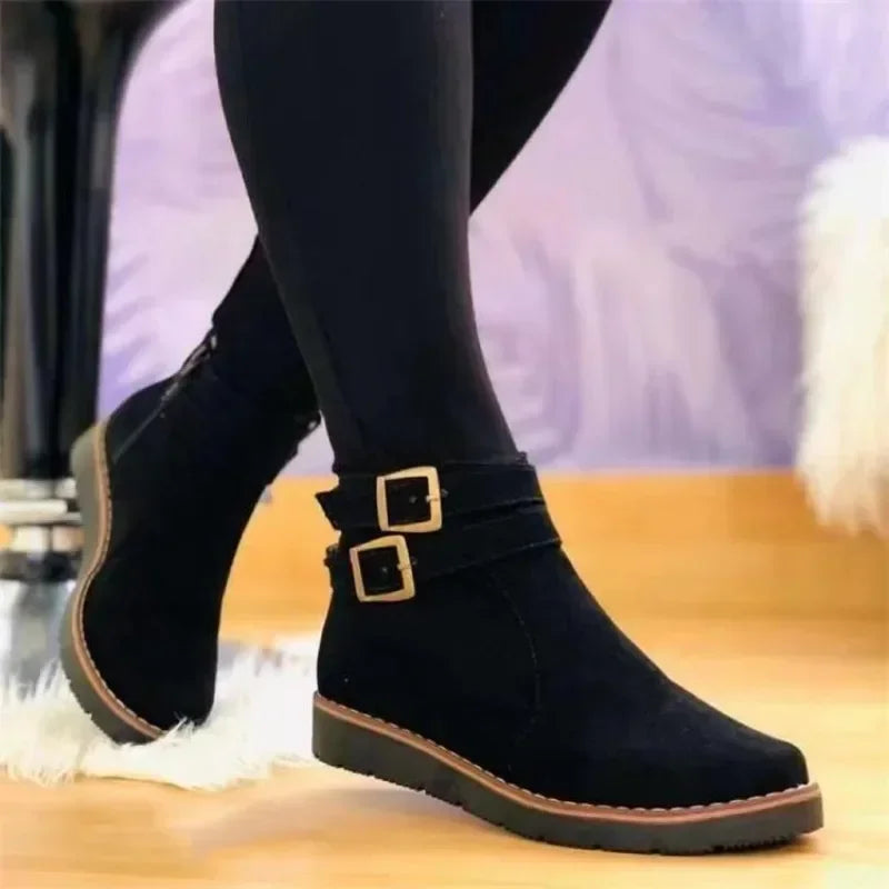 Bottes Femme Chic à Talon Bas Confortables et Élégantes - PanierRoyale