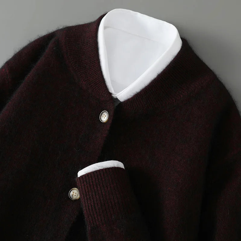 Cardigan Femme Tricot Doux à Boutons
