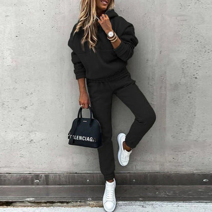 Vêtements Lounge Femme Confortable avec Hoodie et Jogger Doux - PanierRoyale