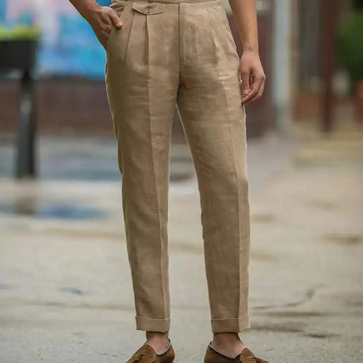 Pantalon Haut de Gamme Taille Haute pour Homme