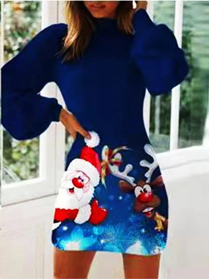 Robe Élégante Manches Longues Mini