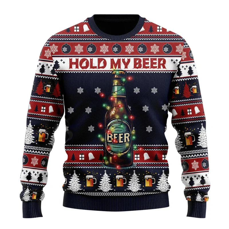 Pull de Noël Homme Drôle et Amusant pour Fête