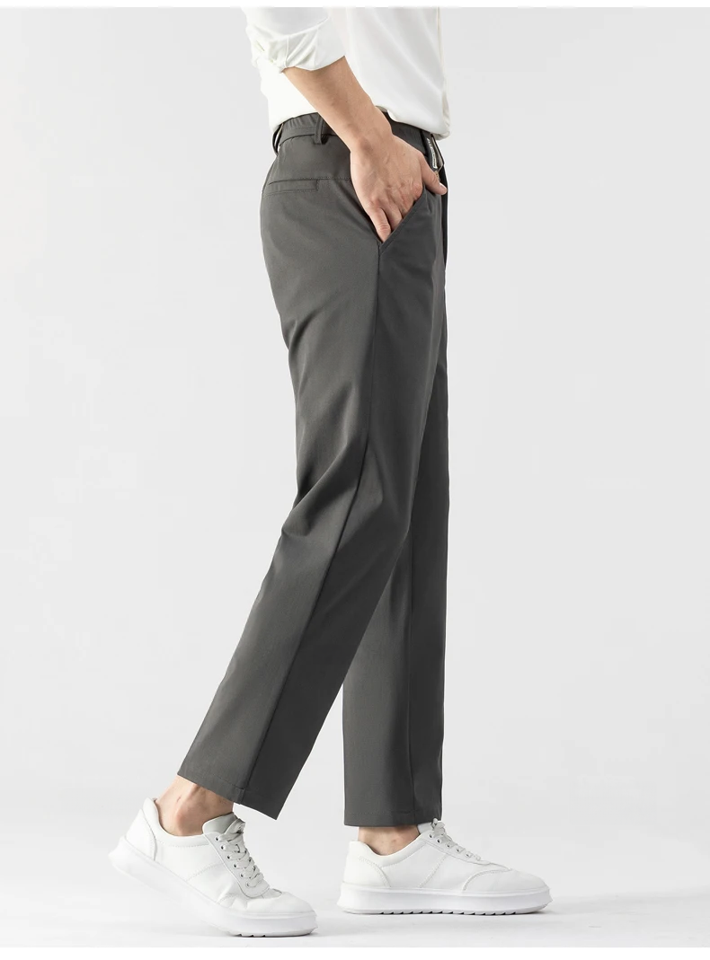 Pantalon Homme Beige Taille Haute Confort et Élégance