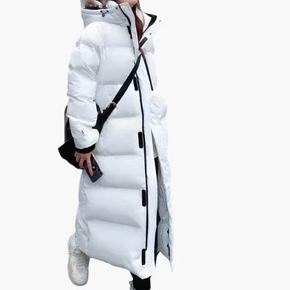 Manteau Hiver Femme Long Capuchon Douillet