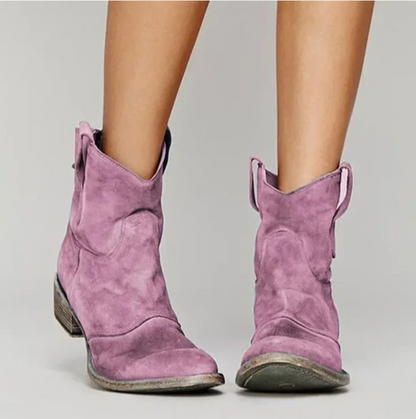Bottes Western Cuir Élégantes pour Femme