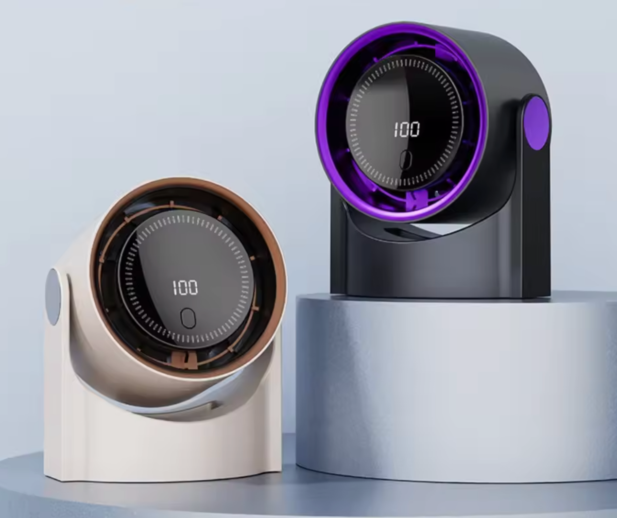Ventilateur de Bureau Silencieux avec Affichage LCD - PanierRoyale