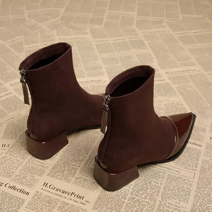 Bottines Femme Hiver Talon Bloc Chaussures