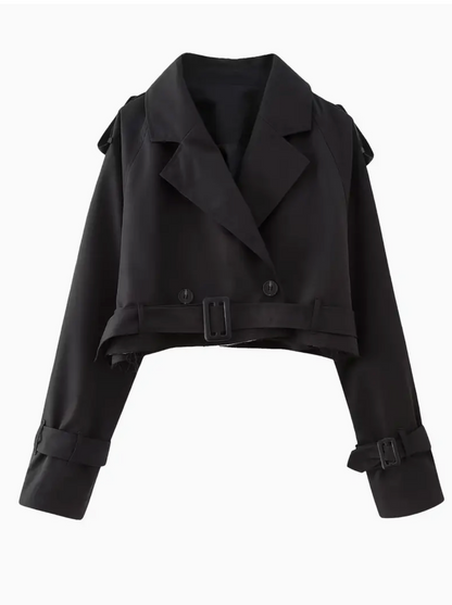 Veste Femme Courte Cintrée Style Chic Rétro