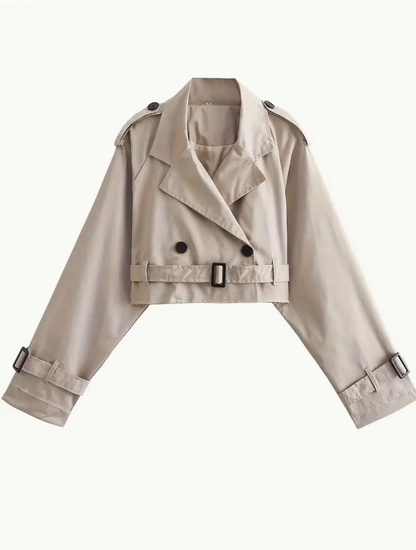 Veste Femme Courte Cintrée Style Chic Rétro