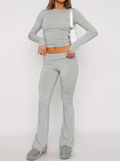 Robe Femme Casual Grise Hiver - PanierRoyale