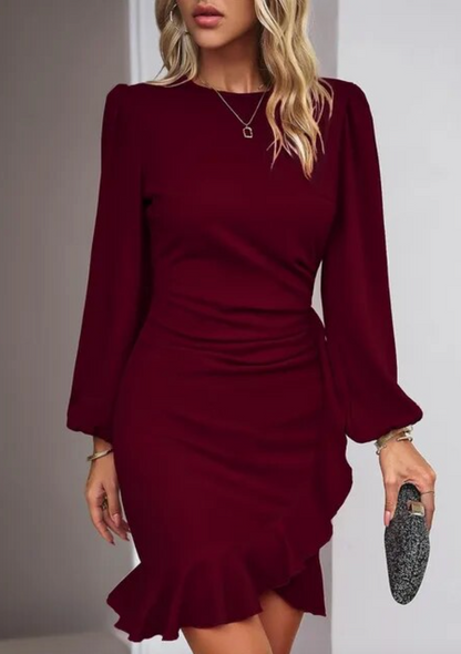 Robe Soirée Femme Manches Longues Élégante