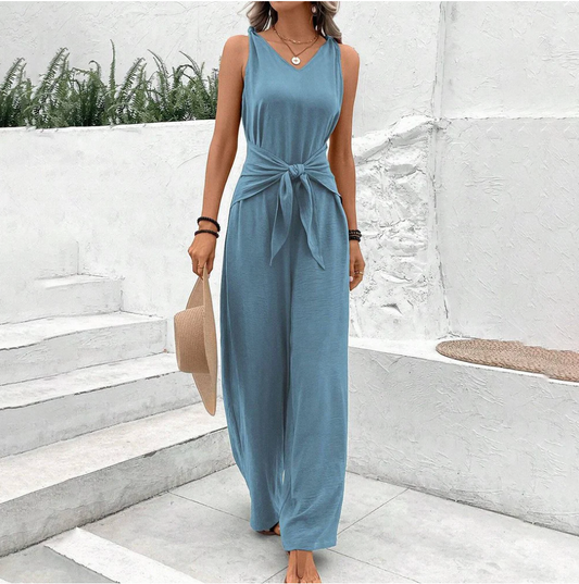 Combinaison Femme Élégante Pantalon Large - PanierRoyale