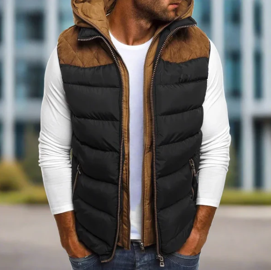 Veston hiver homme chaud avec capuche amovible - PanierRoyale