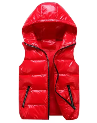Gilet sans manches doublé duvet noir homme hiver