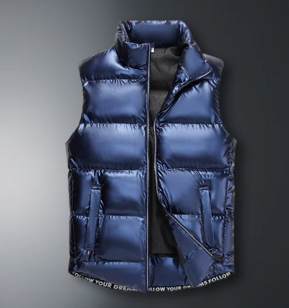 Gilet Thermique Homme Hiver Noir Sans Manches