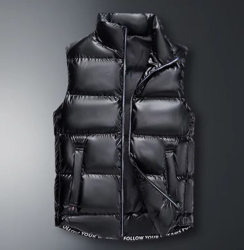 Gilet Thermique Homme Hiver Noir Sans Manches - PanierRoyale