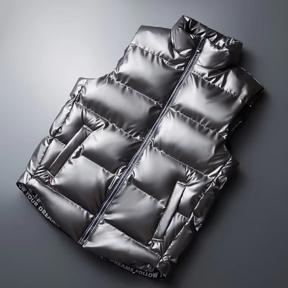 Gilet Thermique Homme Hiver Noir Sans Manches