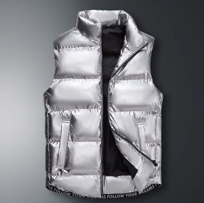 Gilet Thermique Homme Hiver Noir Sans Manches