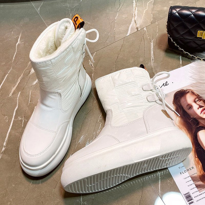 Bottes Femme Hiver Imperméables et Chaussures à Traction