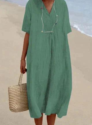 Robe Lin Femme Été Légère et Confortable