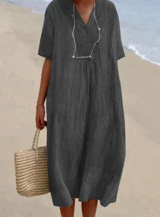 Robe Lin Femme Été Légère et Confortable