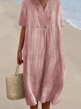 Robe Lin Femme Été Légère et Confortable