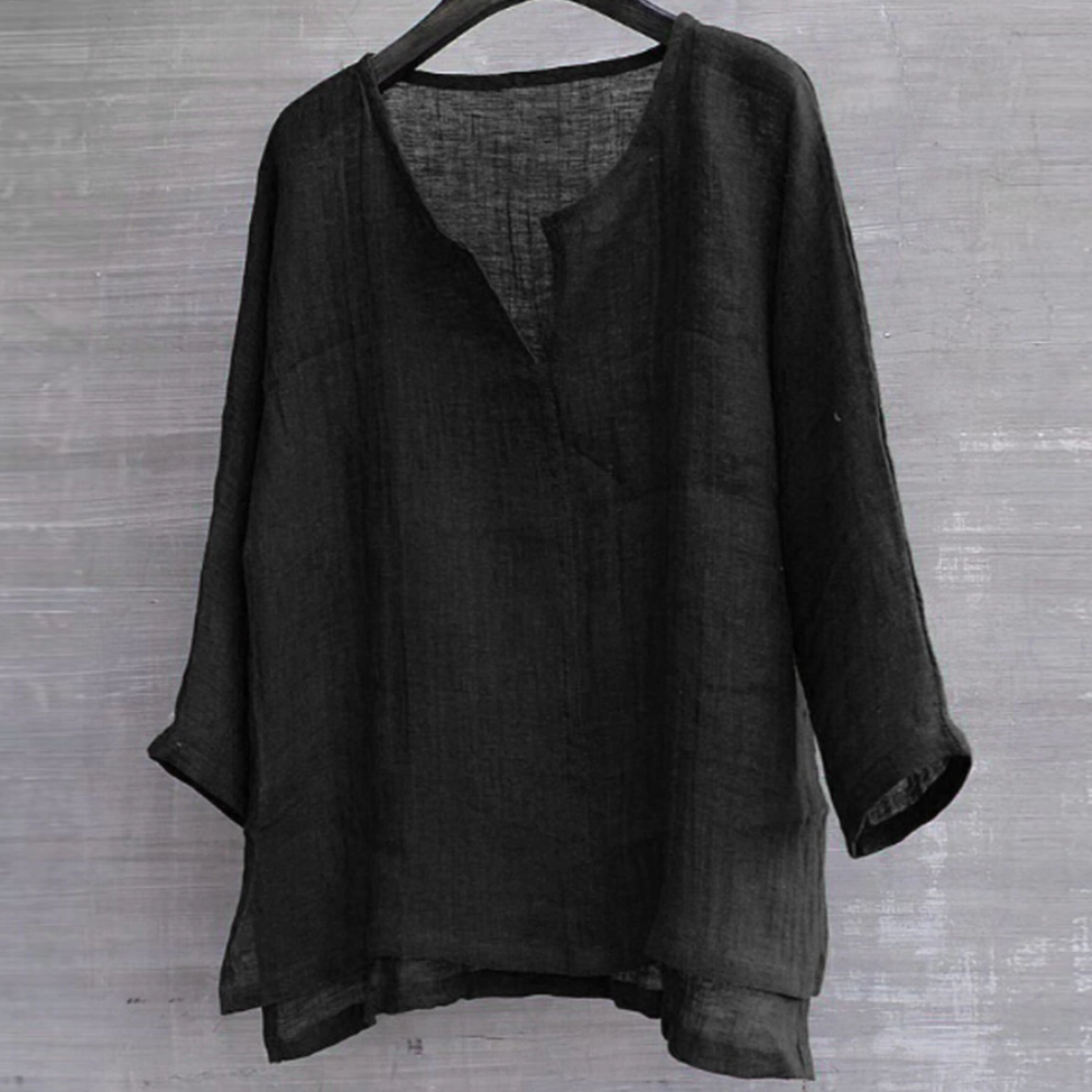Chemisier Femme Manches Longues en Coton Léger