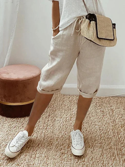 Pantalon Femme Taille Haute Confort et Léger