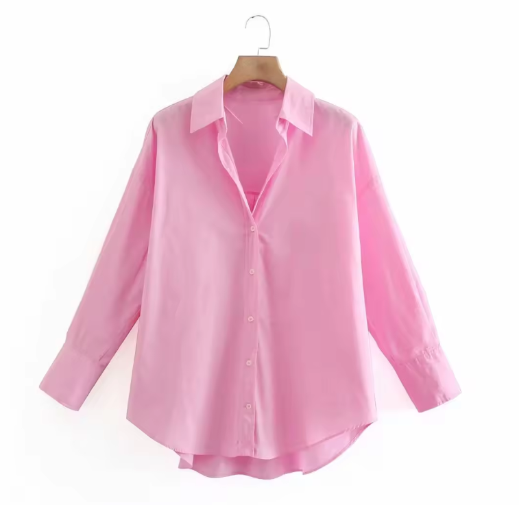 Chemisier femme satin vert émeraude manches longues