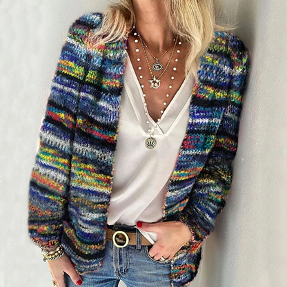 Pull Femme Tricot Coloré Élégant